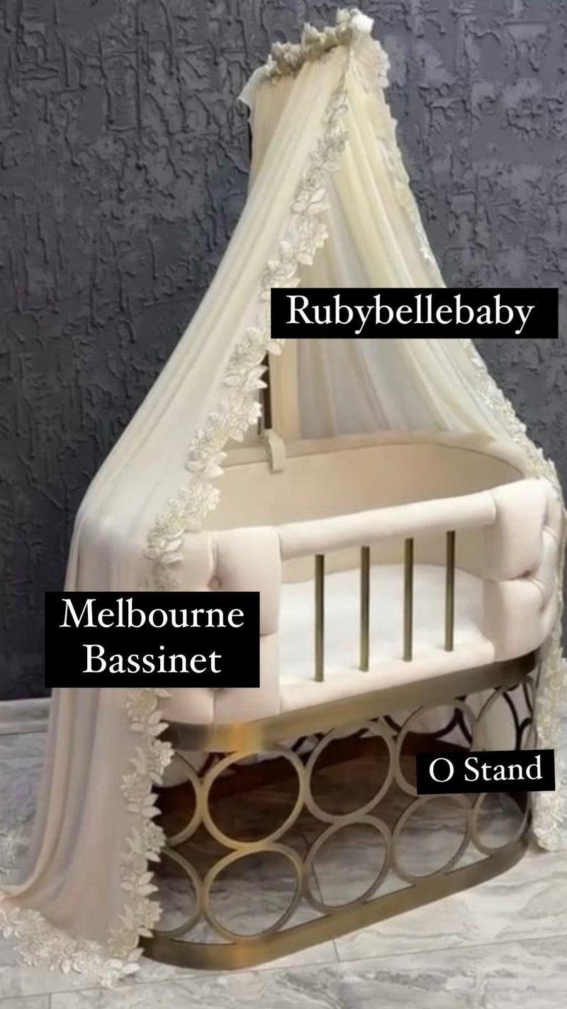 Baby Boy Luxury Velvet Bassinet - All Styles - B Options