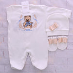 3pcs Welcome Baby Teddy Set