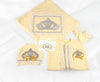 4pcs Princess Crown Blanket Set - Yellow