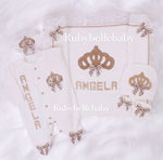 5pcs Princess Crown Baby Set - Patterned