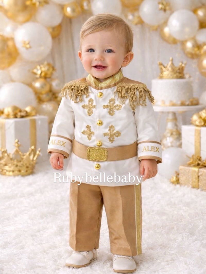 prince birthday dress Boy First Outfit Royal baby