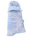 Personalized Lace Swaddle  - Blue
