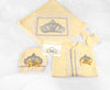 4pcs Princess Crown Blanket Set - Yellow