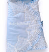 Personalized Lace Swaddle  - Blue
