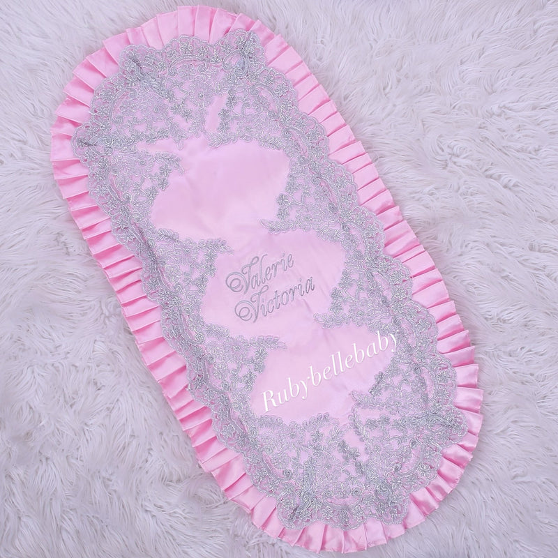 Luxury Baby Girl Custom Bassinet Pad - All colors