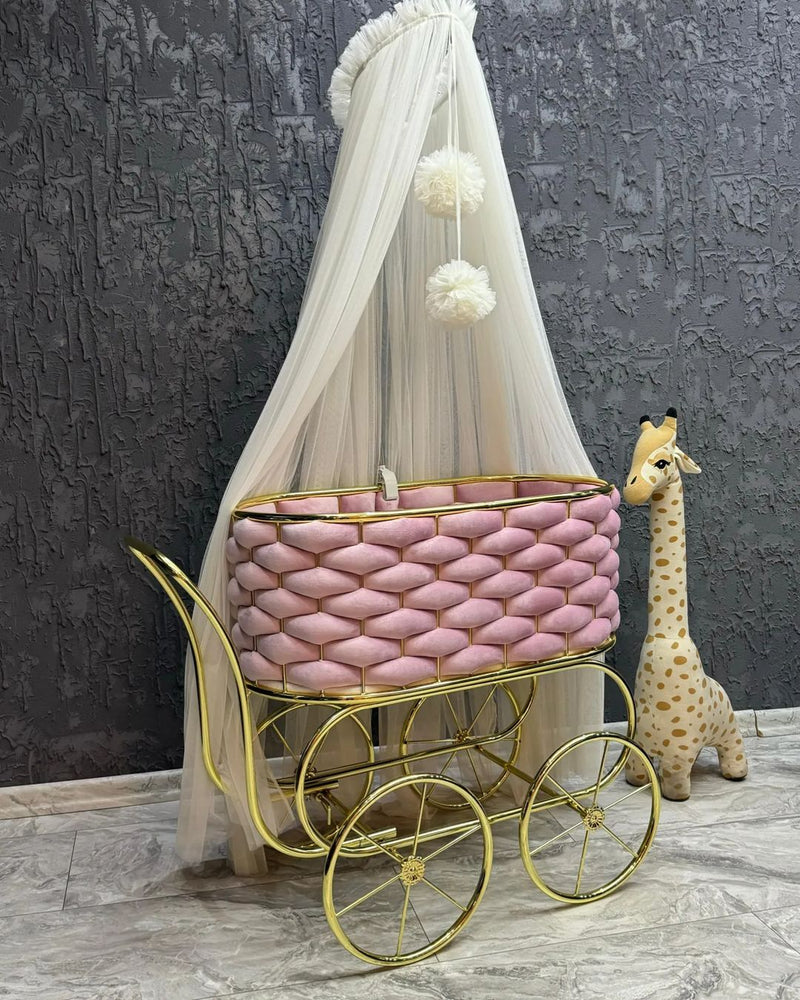 Tuffet Luxury Baby Bassinet - Pink