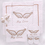 5pcs Bling Wings Blanket Set