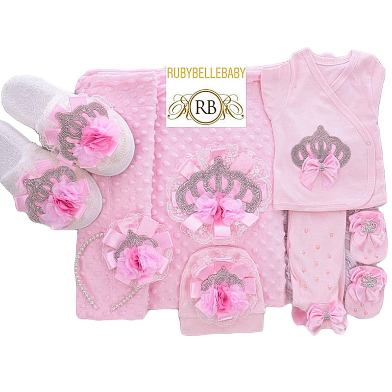 7pcs Laura Rose Mommy and Me Set - Pink