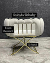 Baby Boy Luxury Velvet Bassinet - All Styles - B Options