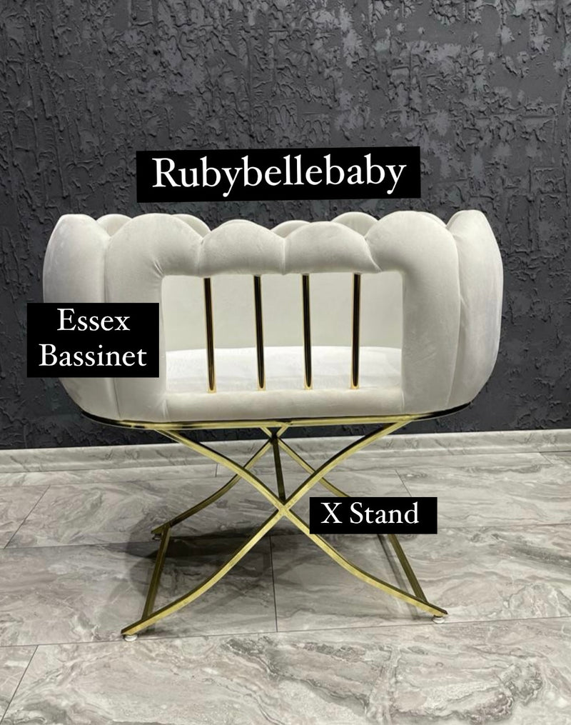 Baby Girl Luxury Velvet Bassinet - All Styles - A Options