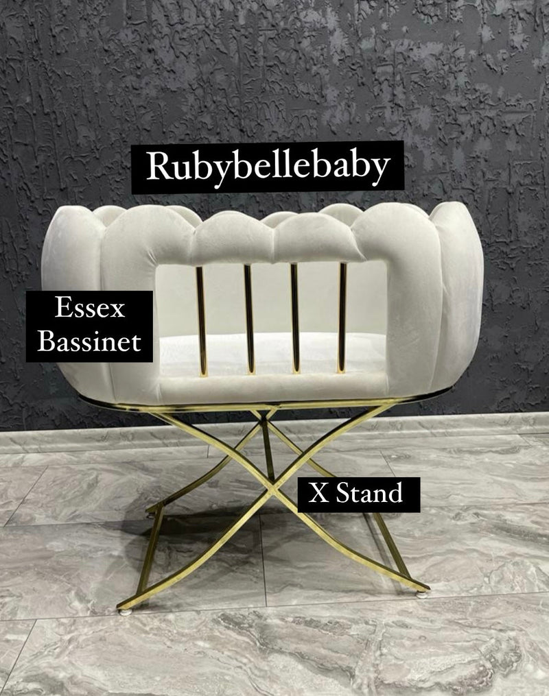 Baby Girl Luxury Velvet Bassinet - All Styles - B Options