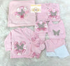 10pcs Butterfly Set - Pink/Silver