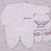 3pcs Embroidery Wings Set - Purple