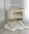 Baby Boy Luxury Velvet Bassinet - All Styles - A Options