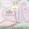 5pcs Princess Crown Swaddle Set - Pink