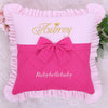 Personalized Baby Girl Pink Teddy Newborn Set Custom Name Blanket, Bow Pillow, Swaddle & Outfit Luxury Coming Home Gift Set