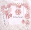 6pcs Rosette Bling Baby Girl Outfit Blanket Set - Blush