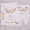 5pcs Bling Wings Baby Boy Embroidery Set - Gold