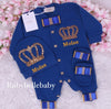 3pcs HRH Crown Set - Blue/Gold