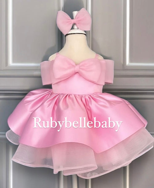Mialey Beaded Dress Set - Pink