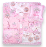 14pcs Jeweled Crown Mommy and Me Set - Pink