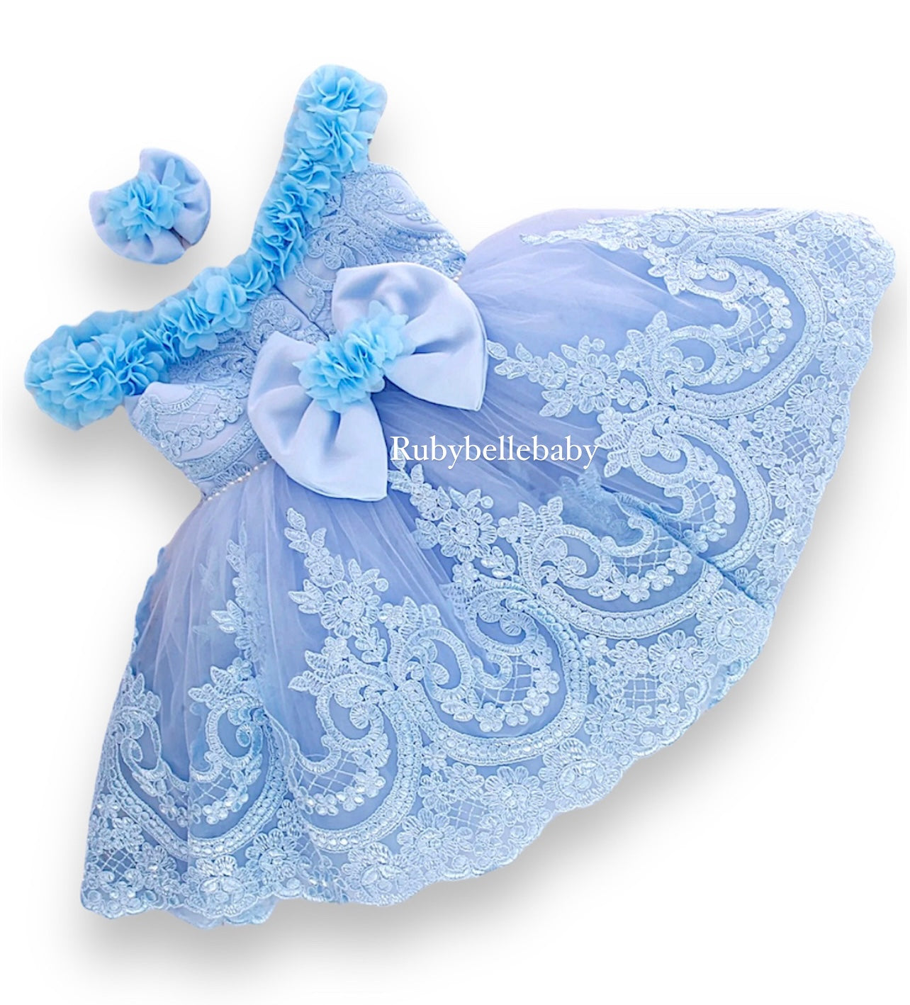 Dainty Daisy Dress - Light Blue 1T Dainty Daisy Dress - Light Blue 1T