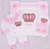 4pcs HRH Crown Set - Pink/Gold