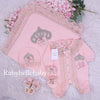 5pcs Princess Crown Velvet Set - Blush