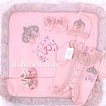 5pcs Princess Crown Velvet Set - Blush