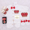 6pcs HRH Crown Set with Pacifier Set - More Color