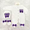 3pcs HRH Crown Baby Outfit - Purple