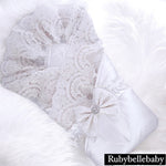 Silk Satin Newborn Baby Swaddle - White