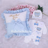 4pcs Royal Crown Baby Boy Pillow Set - Blue