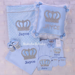 7pcs HRH Crown Baby Set - Blue