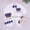 4pcs HRH Crown Set - Blue