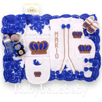 10pcs HRH Crown and Bling Baby Bottle Set - More Colors