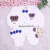 4pcs HRH Crown Set - Blue