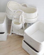 8pcs Crochet Moses Basket Set