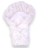 Dainty Rose Luxury Velvet Silk Lined Lace Swaddle - More options