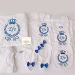 10pcs Newborn Boy Coming Home Outfit with Embroidery - More Colors