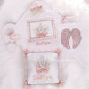 7pcs Jeweled Blanket Set - Blush