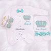 4pcs HRH Crown Set - Mint Green