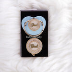 Bling Baby Pacifier Set - Blue