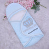 HRH Crown Baby Mashallah Swaddle - Blue