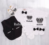 5pcs Infant Boy Set - Black