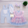 Sam and Samantha Bunny Dress and Jumpsuit Set