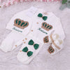 4pcs HRH Crown Baby Set - Green