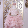 Kiyan Girls Party Dress Set - Blush Pink