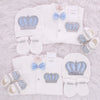 8pcs HRH Crown Set - Light Blue/Silver