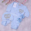 3pcs Royal Crown Set - Blue